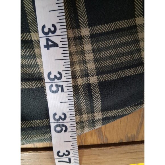 L.L.Bean Mens XXL-Tall Green & Beige Plaid Button-Up Long Sleeve Shirt 100% Cott - Picture 5 of 5